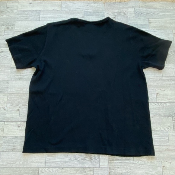 Save Water Drink Wine Embellished Black Short Sleeve Tee Shirt Size XL - Picture 3 of 5